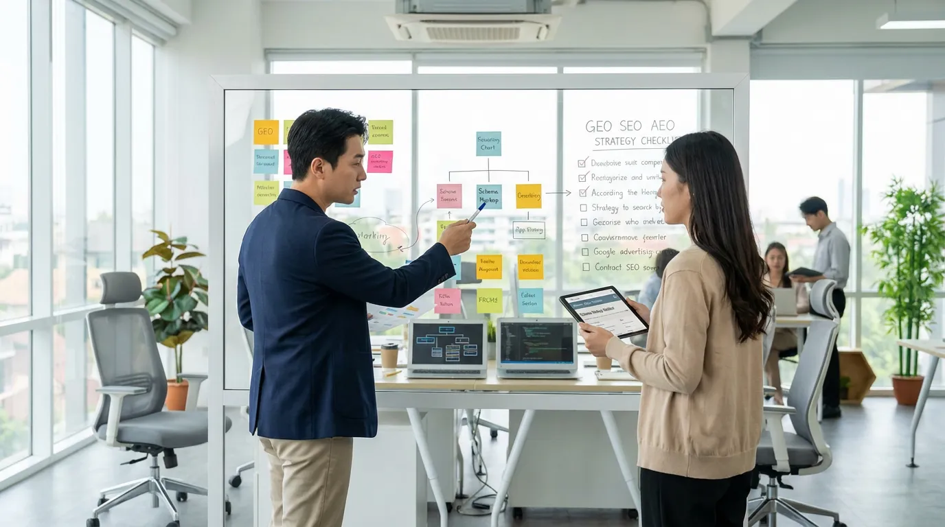 GEO SEO AEO 실무 최적화 전략 4단계 가이드